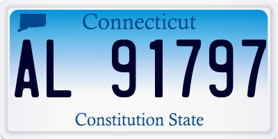 CT license plate AL91797