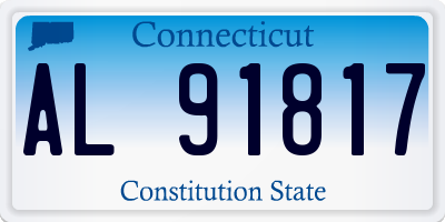CT license plate AL91817