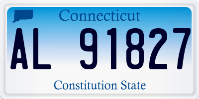 CT license plate AL91827