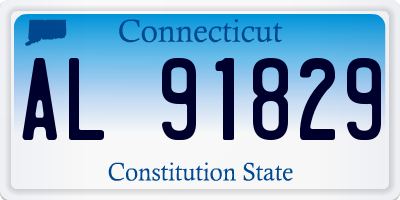 CT license plate AL91829