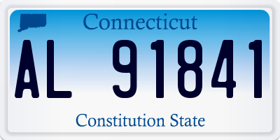 CT license plate AL91841