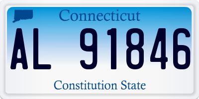 CT license plate AL91846