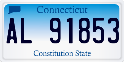 CT license plate AL91853