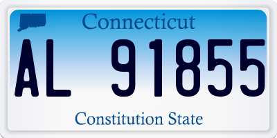 CT license plate AL91855