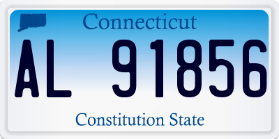 CT license plate AL91856