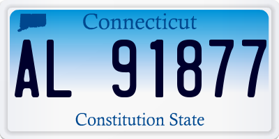 CT license plate AL91877