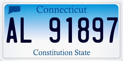 CT license plate AL91897