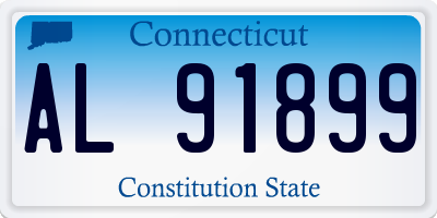 CT license plate AL91899