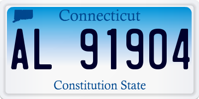 CT license plate AL91904