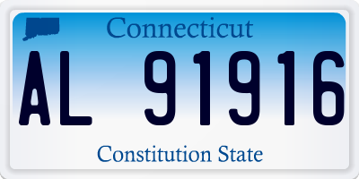 CT license plate AL91916