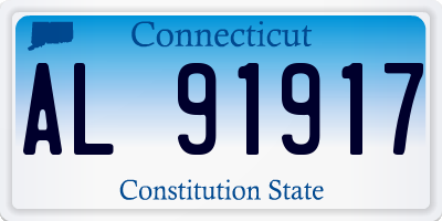 CT license plate AL91917