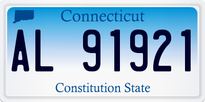 CT license plate AL91921
