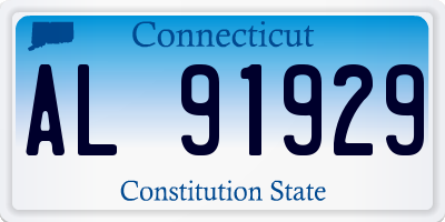 CT license plate AL91929