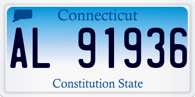 CT license plate AL91936