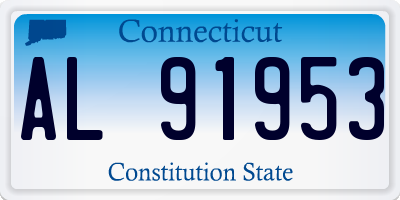 CT license plate AL91953