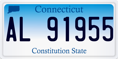 CT license plate AL91955