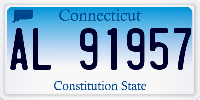 CT license plate AL91957