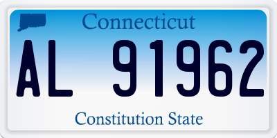 CT license plate AL91962