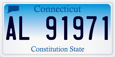 CT license plate AL91971