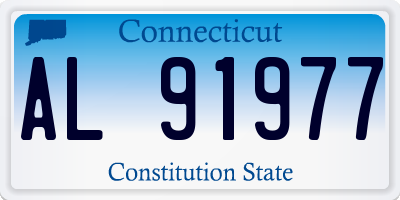 CT license plate AL91977