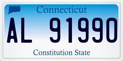 CT license plate AL91990