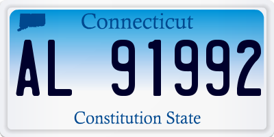 CT license plate AL91992