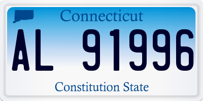 CT license plate AL91996