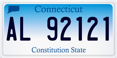 CT license plate AL92121