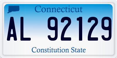 CT license plate AL92129