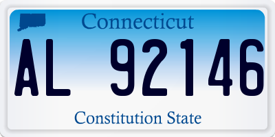 CT license plate AL92146