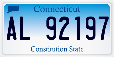 CT license plate AL92197