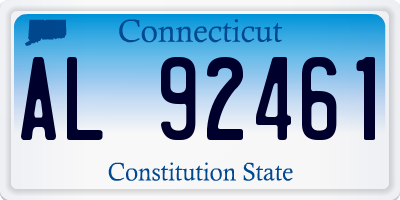 CT license plate AL92461
