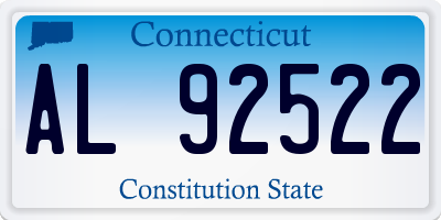 CT license plate AL92522