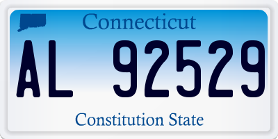 CT license plate AL92529