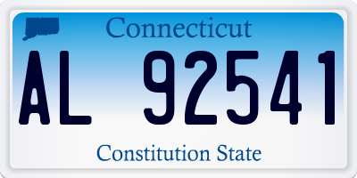CT license plate AL92541