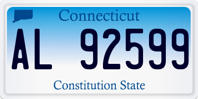 CT license plate AL92599