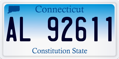 CT license plate AL92611