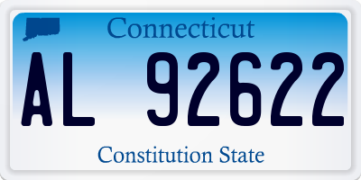 CT license plate AL92622