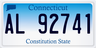 CT license plate AL92741