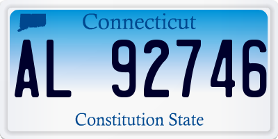 CT license plate AL92746