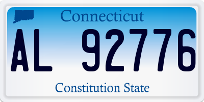 CT license plate AL92776
