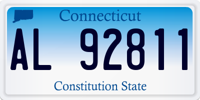 CT license plate AL92811