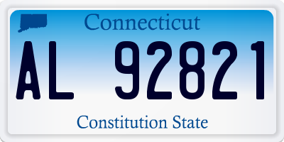 CT license plate AL92821
