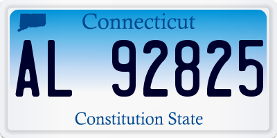 CT license plate AL92825