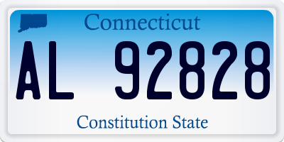 CT license plate AL92828