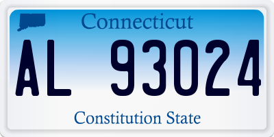 CT license plate AL93024