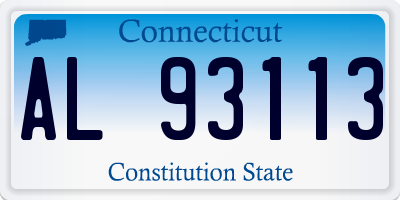 CT license plate AL93113