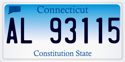 CT license plate AL93115