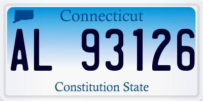 CT license plate AL93126