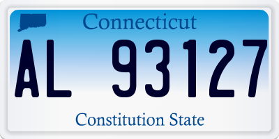 CT license plate AL93127